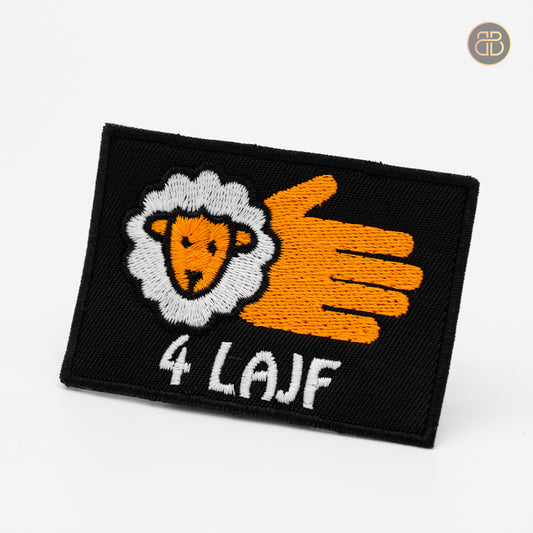 Discgolf patch that describes a player that loves to throw forehand in discgolf